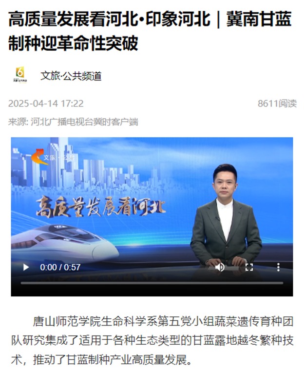 生命科学系甘蓝繁育制种取得科研成果